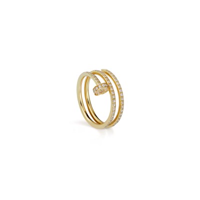 CARTIER JUSTE UN CLOU RING, DOUBLE, SEMI-PAVED B4211900